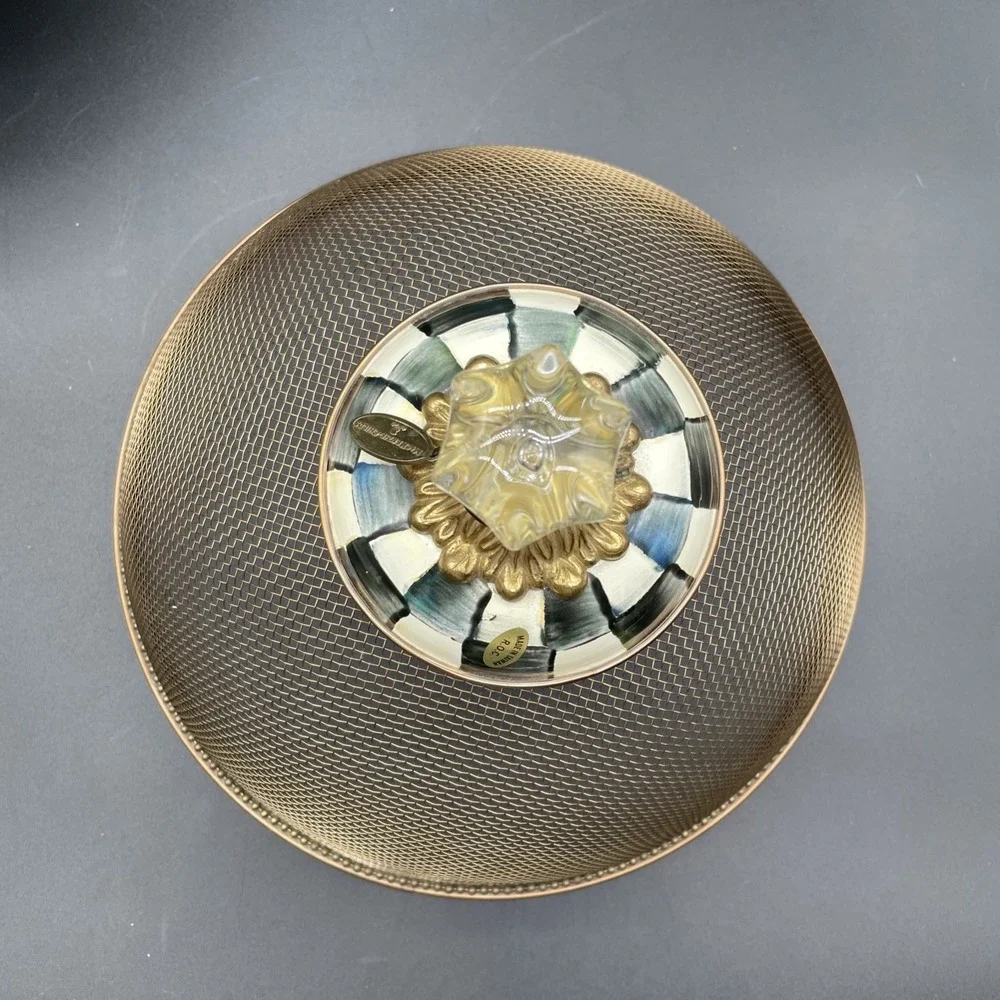 MacKenzie-Childs Courtly Check Enamel 12